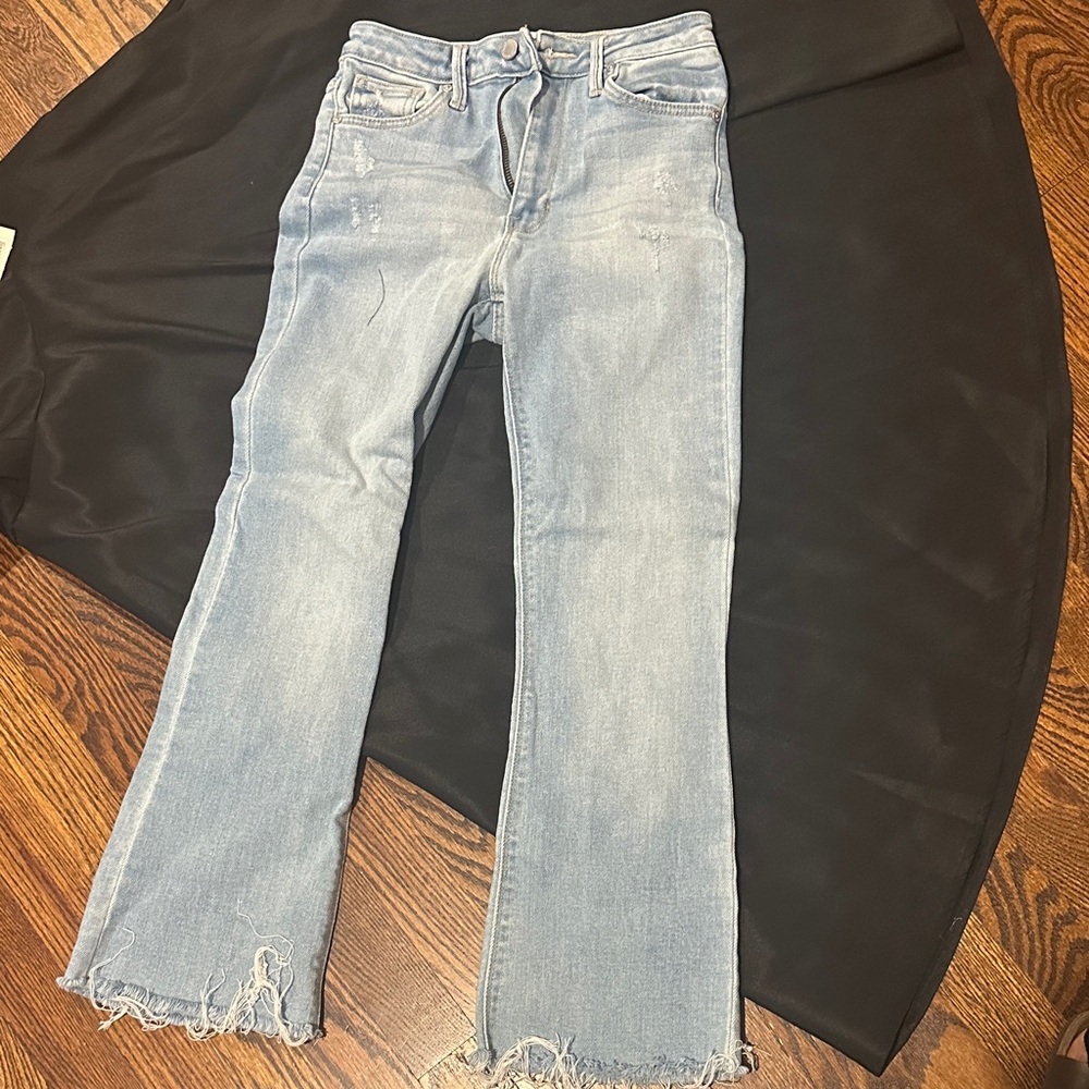 Just Black Light Blue Straight Leg Jeans